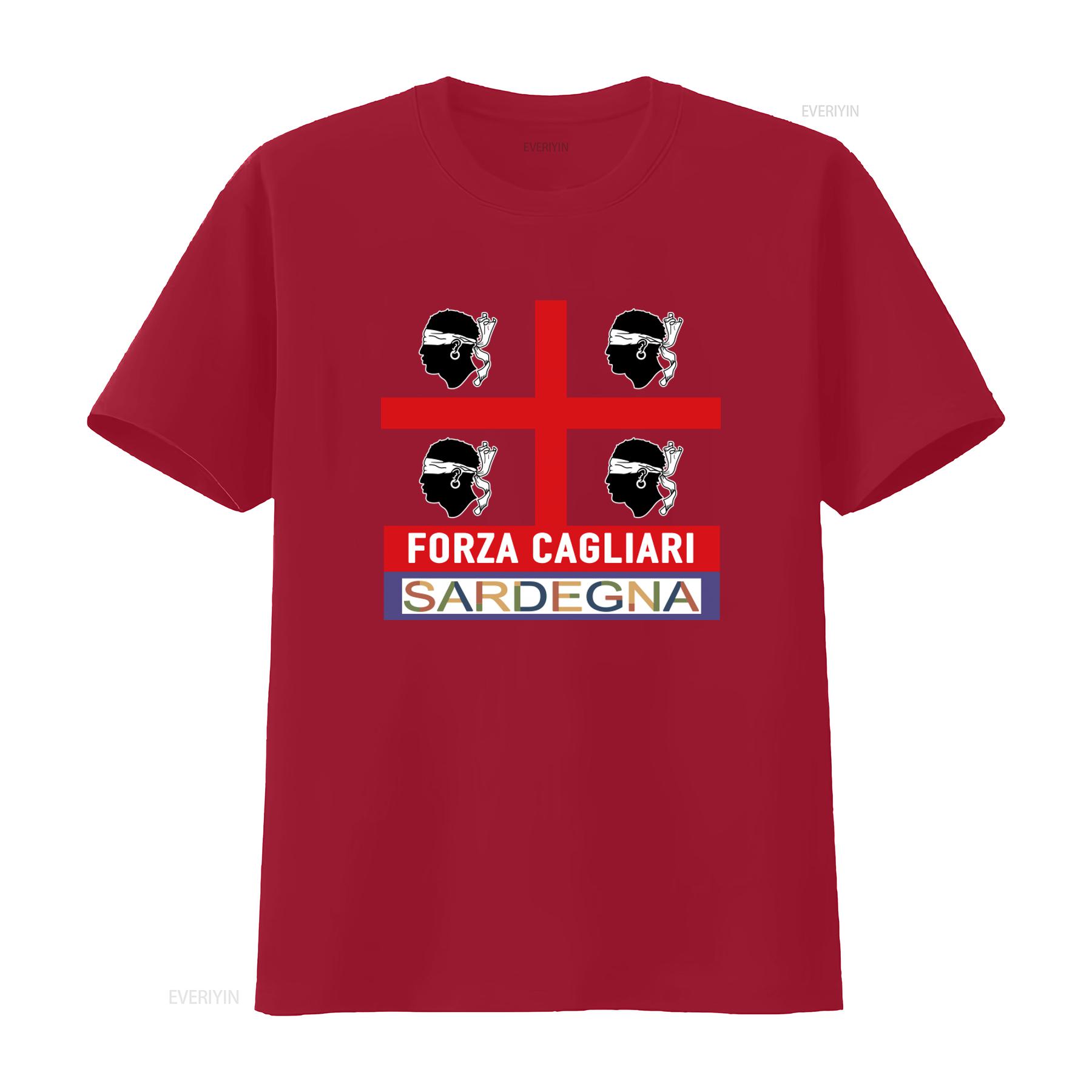 

Cagliari Sardegna Ultras T Shirt Quattro Mori Design Streetwear Hip Hop vintage Washed homme Versatile graphic designer clothes S