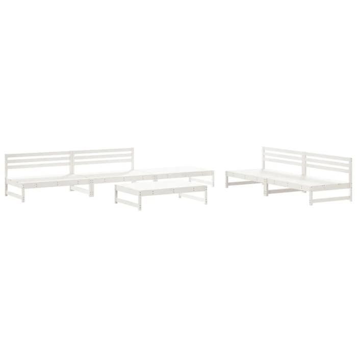 VidaXL Salon de Jardin 6 pcs, Canapés Centraux avec Dossier, Mobilier d'Extérieur, Ensemble de Meubles de Patio Terrasse, 3186614