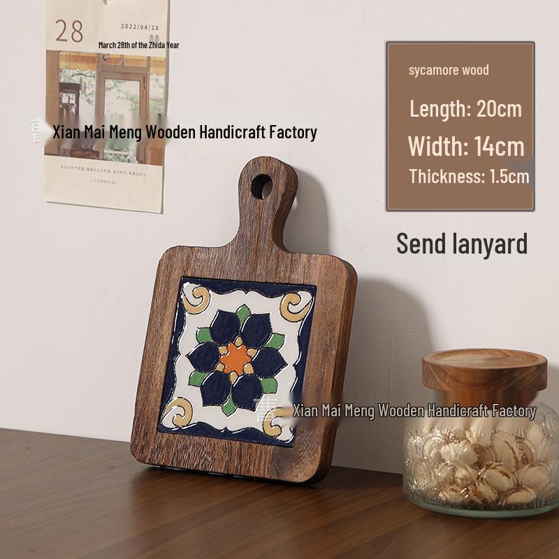 Massivholz Hitzebeständiger Esstischuntersetzer & Untersetzer