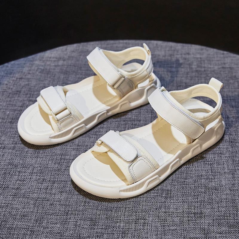 Sandals women's new summer flat-bottomed Velcro thick-soled street-shot women's shoes trendy shoes