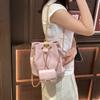 Sheepskin Backpack 2025 New Diamond Chain Bag Casual Versatile Leather Large Capacity Bucket Bag Women
