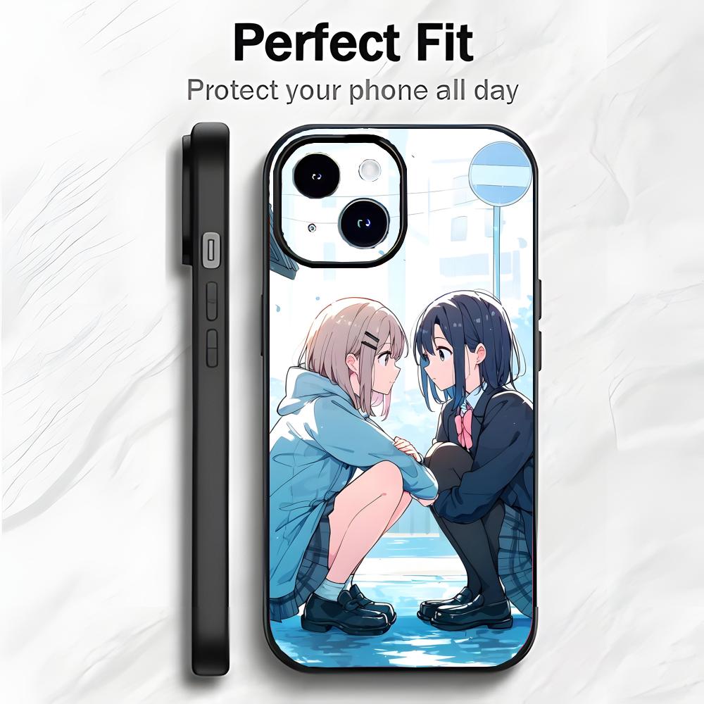 Sweet Yuri Anime A-Adachi and Shimamura Phone Case Phone Case Soft Packaging Lightweight For iPhone17 16 15 14 13ProMax