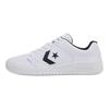 Converse Day One Court Confortáveis Sola Fina Antiderrapantes Resistentes ao Desgaste Tênis de Skate Cano Baixo Unissex Branco Preto A14807C
