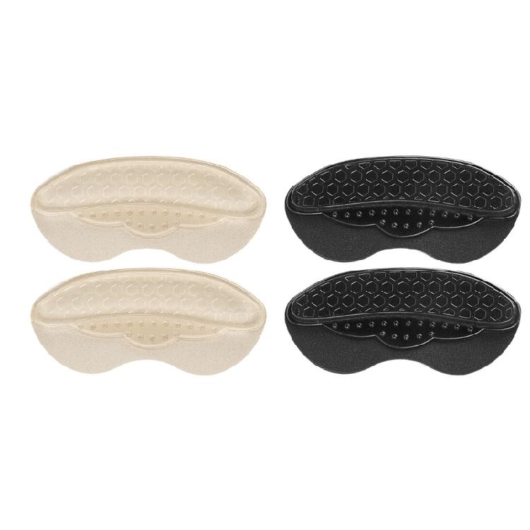 Cushioned Adhesive Heel Inserts with Silicone Paaded Soft Flannel Fabric Heel Grip for Protective Secures Fit in Shoes