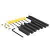 7PCS Set Turning Toolholder Set 16mm Alloy Steel Toolholders Blades and Wrenches for Processing