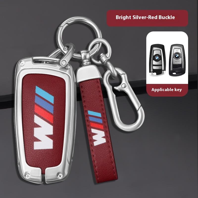 For BMW M E39 E46 E60 E90 F25 F15 F10 F20 F30 F01 G05 G20 X1 X3 X5 Car TPU Zinc Alloy Key Case Bag Car Key Chain Metal Key Shell