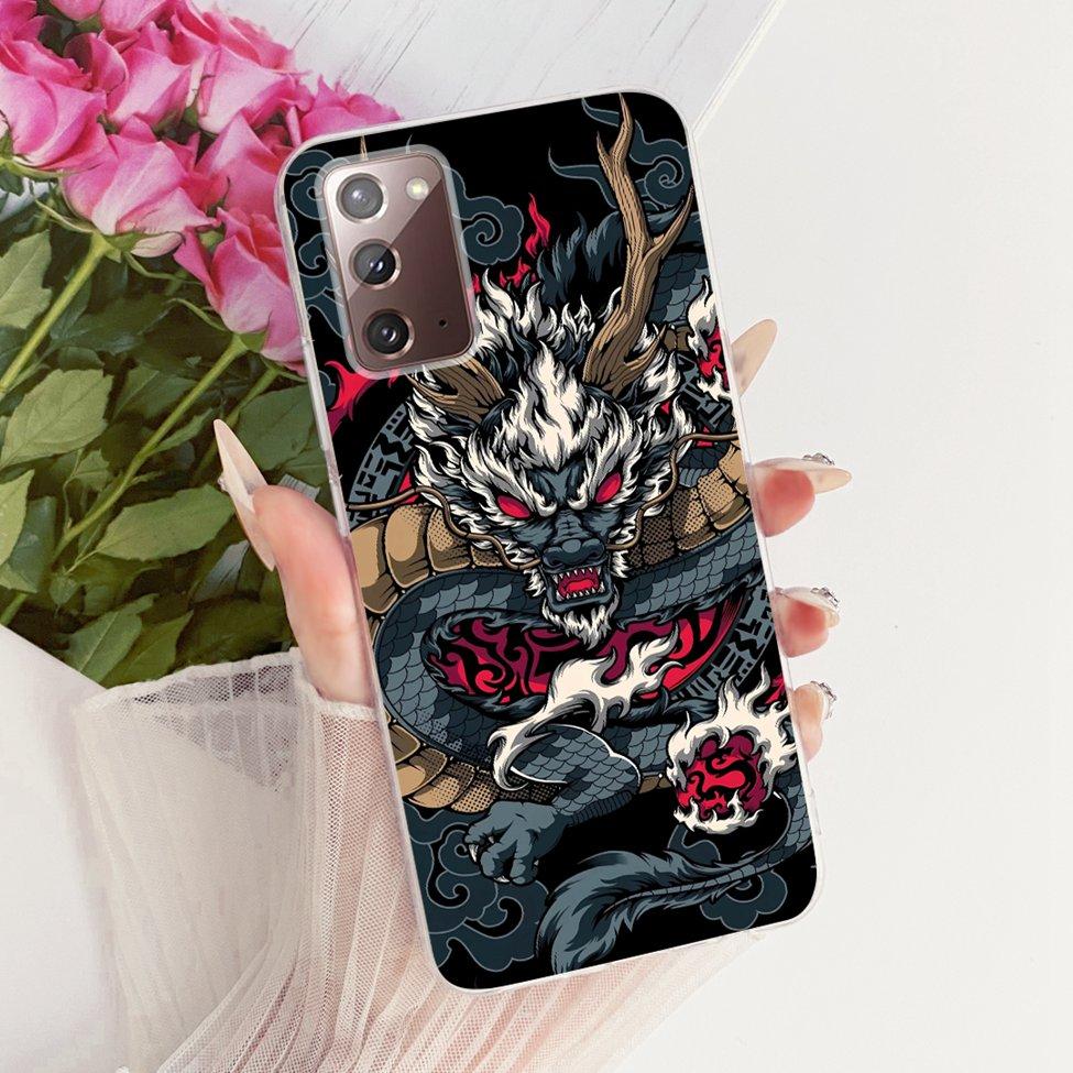 Clear For Samsung Galaxy Note20 5G Case Fashion Fashion Funny Cute Painted Cover For Samsung Note20 5G SM-N981B SM-N981W Casing