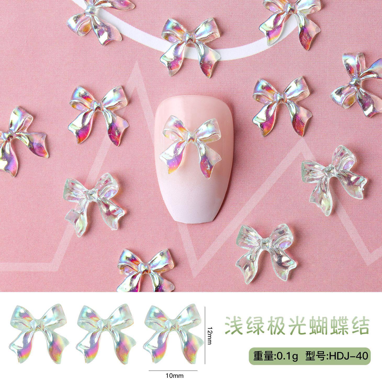 

Red, White, Black, Pink, Three-Dimensional Resin Bow, Nail Art Jewelry, Wearing Nail Large Diy Bulk Accessories.