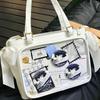 [Harujio] Ita Bag, Ita Bag, Oshikatsu Bag, Ita Bag, Black, White, Silver, Blue, Red, Cute, Stylish, Ribbon, Large Capacity, Popular, Ita Bag, Ita Bag
