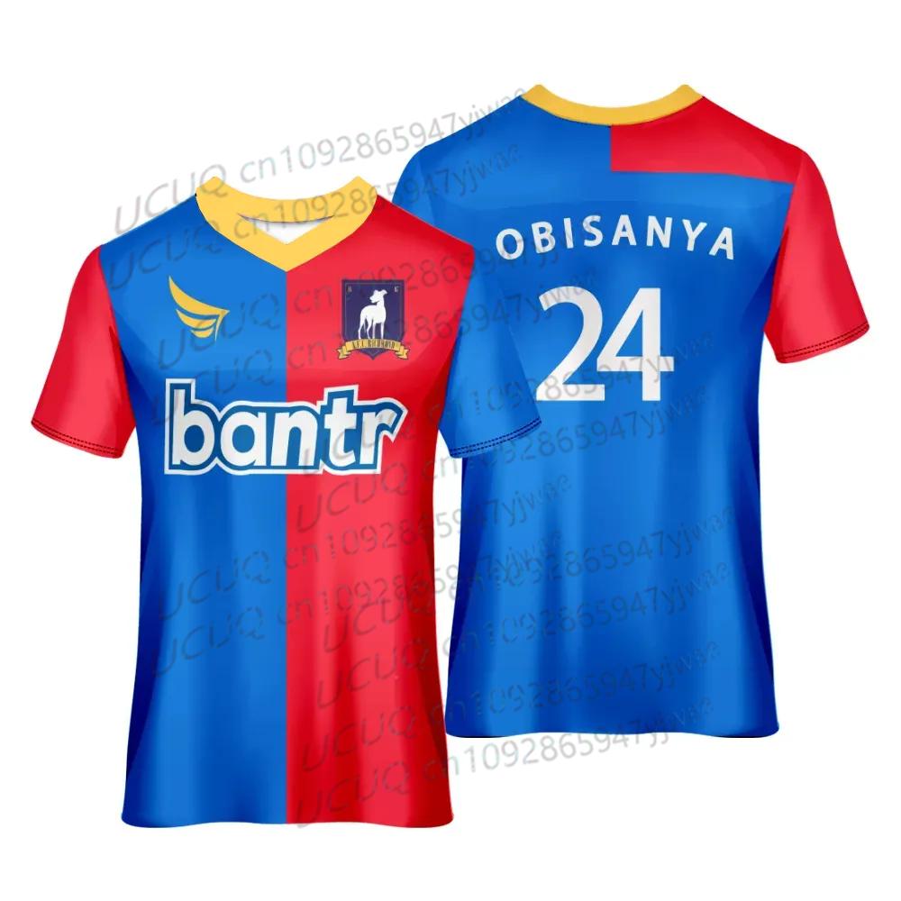 MDHAO xin nan zhuang  3D txu Zomer Mannen Vrouwen Amerikaanse TV-serie Roy Kent NR.6 Jamie Tartt Voetbalshirt Sneldrogend Sport Plus Size T-shirt L