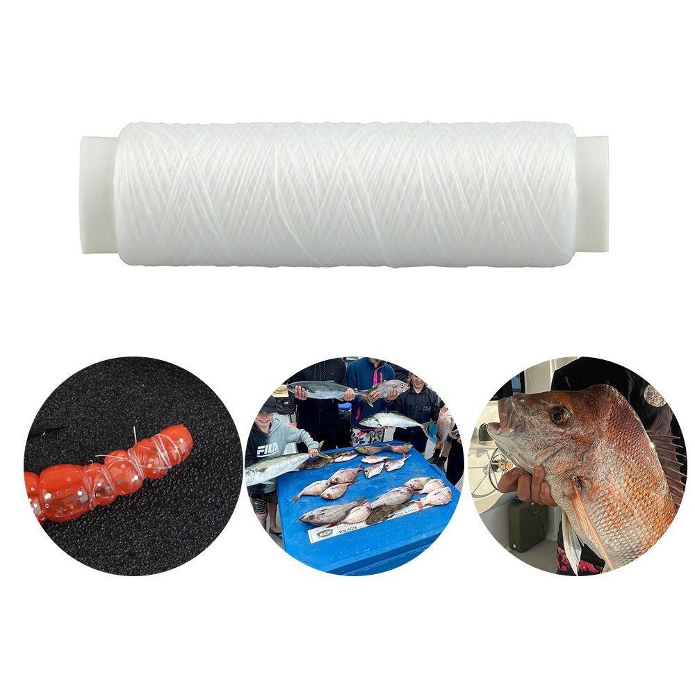 Nylon Fishing Rubber Band Line 0.2mm Bait Thread Fishing Accessory Fishing Bait Line  Sea Fishing
