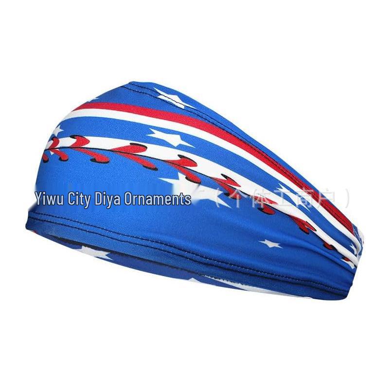 Adult Outdoor Sports Knitted Sweat-Wicking Headband for Running, Yoga, and Fitness