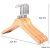 JINGRUIXIANG Vintage Maple Wooden Hangers (10-Pack)