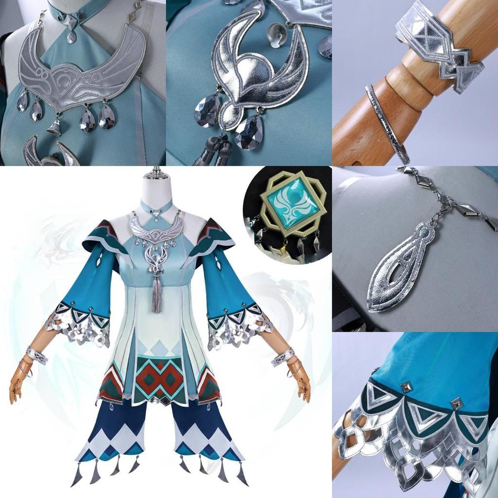 Lan Genshin Impact Yan Cosplay Costume Halloween Party Role Play Gift Fashion