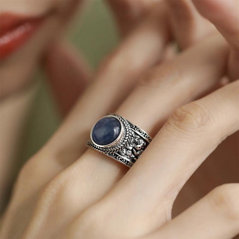 Design Elegant Geometric Vintage Inspired Adjustable Copper Ring For Fashion Women