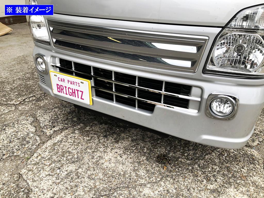 BRIGHTZ Super Mirror Finish Stainless Steel Plated Front Bumper Mould for Super Carry DA16T Compatible with DA and 16 Carry Trucks (2-Piece)