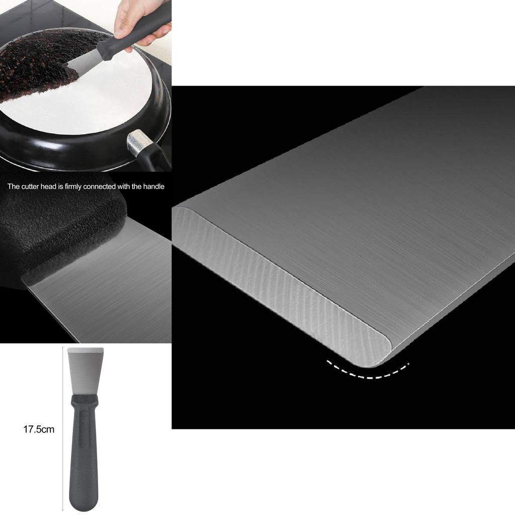 Stainless Steel Kitchen Scraper Versatile And Multi-purpose Oil And Grease Cleaner Tool
