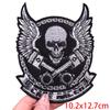 Skull Personality Punk Rock Embroidered DIY Iron On Patch Thermoadhesive Patches for Clothing Jeans Jacket Bag Badge Decoration