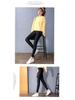 High-Waisted Fleece-Lined Glossy Stirrup Leggings for Outdoors
