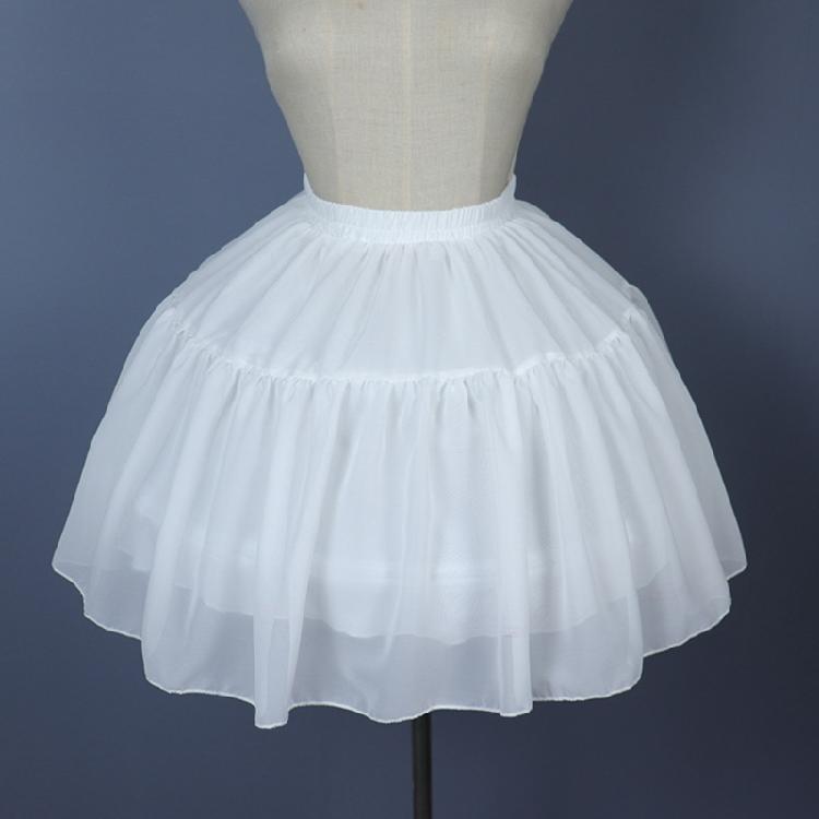 Women Crinoline Petticoat Cage White Hoop Skirt Slips for Wedding Bridal Dress
