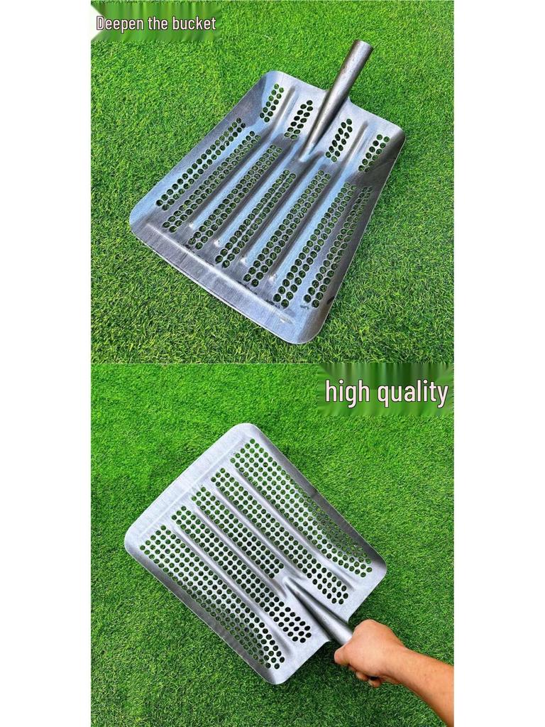 Hollowed-Out Thickened Manganese Steel Corn Shovel with Round Hole Sieve
