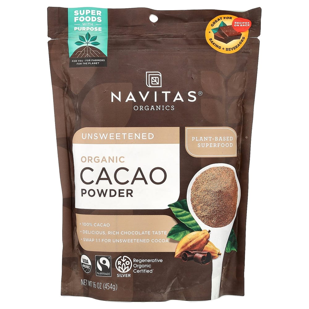 Navitas Organics Cacao Powder 454g (16oz) 454g - 1 ea