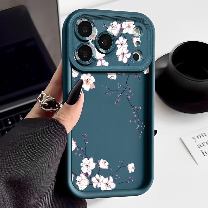 Litter Blumen Bedruckte Handyhülle Für iPhone 17 Pro Max Air 16 15 Pro Max 14 13 12 Pro Max 11 Transparent Weiche TPU Rückseite