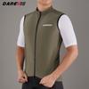 Darevie Factory 2 Way Zipper Cycling Windproof Bike Vest Packable Lightweight Wear-resistant Cycling Gilet Wind Vest