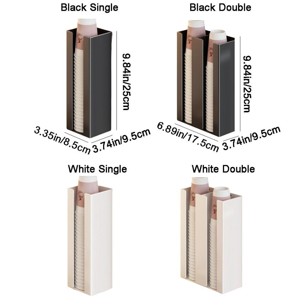 Wall Mounted Magnetic Disposable Cup Holder Large Capacity Paper Cup Organizer  Refrigerator