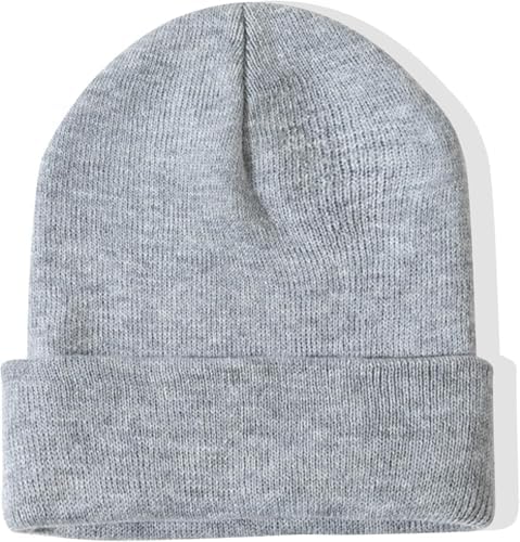 Rosoz Unisex Winter Beanie Cuffed Knit Skull Cap for Men and Women
