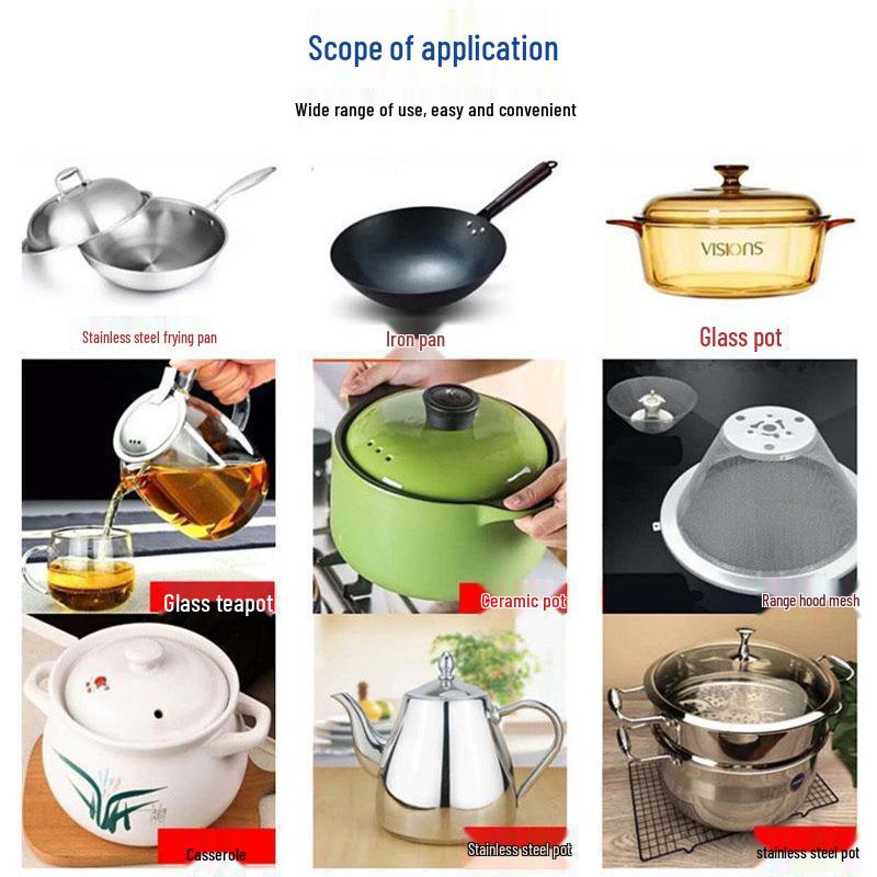 Stainless Steel Cookware Cleaner: Powerful Degreasing Gel for Black Scale, Oil Stains, Descaling & Rust Removal