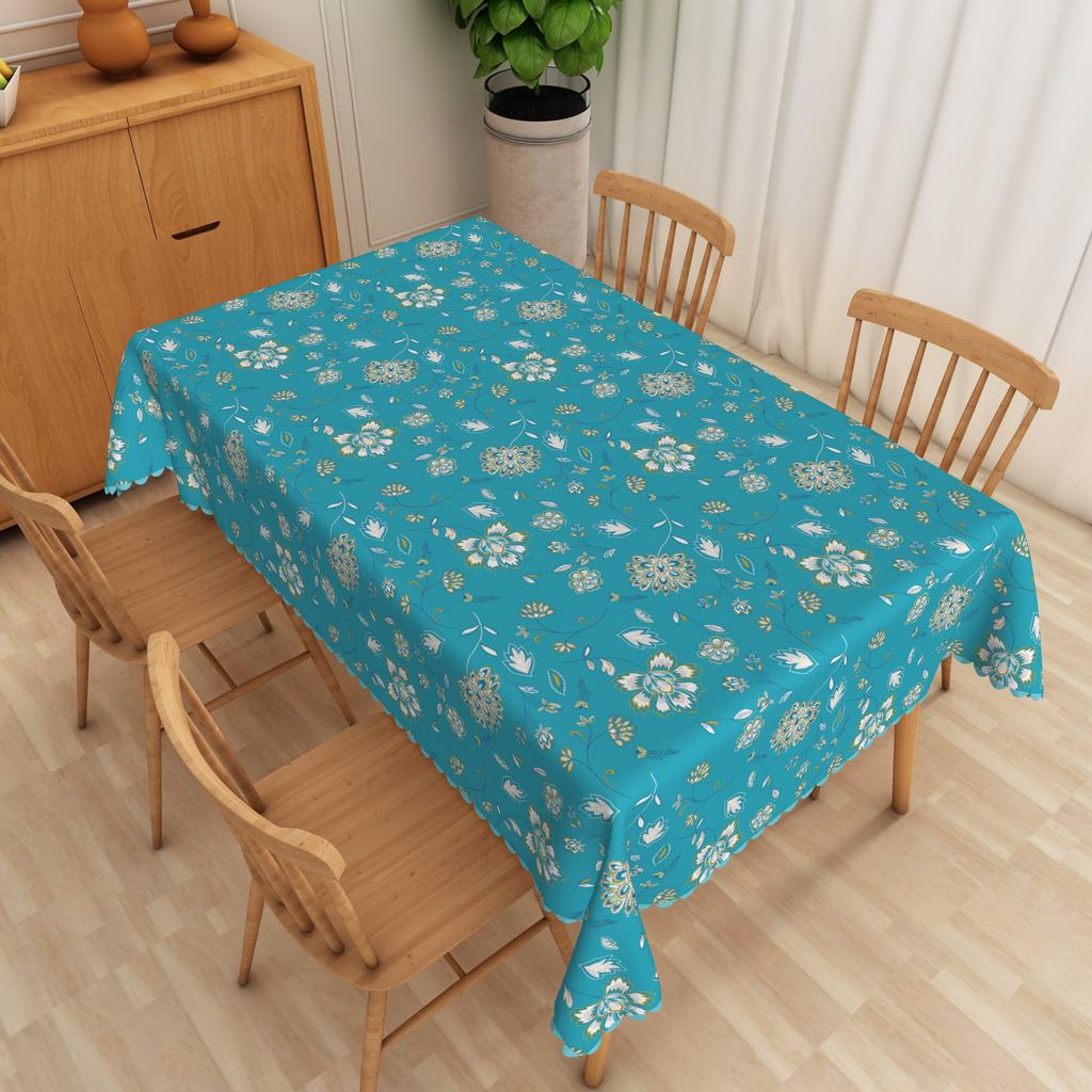 Sunflower Floral Tablecloth Plant Print Waterproof Oilproof Wedding Birthday Party Home Restaurant Dining Table Decor Repeatable
