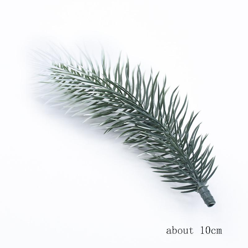

50 шт. Искусственное растение Пластиковая сосновая игла снежинка Рождественский венок Свадебный декор Домашний фестиваль Уличный сад Настенный декор 10pcs