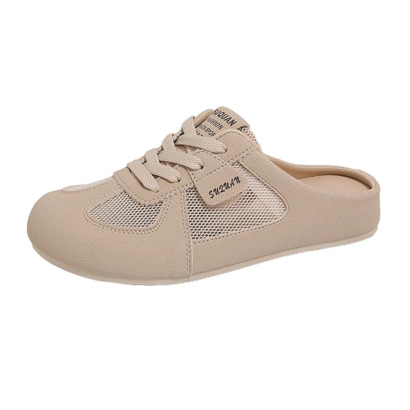 

Обувь на мягкой подошве Полутапочки Обувь нового стиля, Дышащие шлепанцы для ленивых 40 хаки