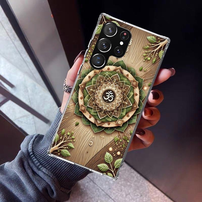 Mandala Chakra Insist Yoga Phone Case For Samsung Galaxy S23 S24 S25 Edge S26 Ultra S22 + S21 Plus S20 FE Cover Silicone Print S