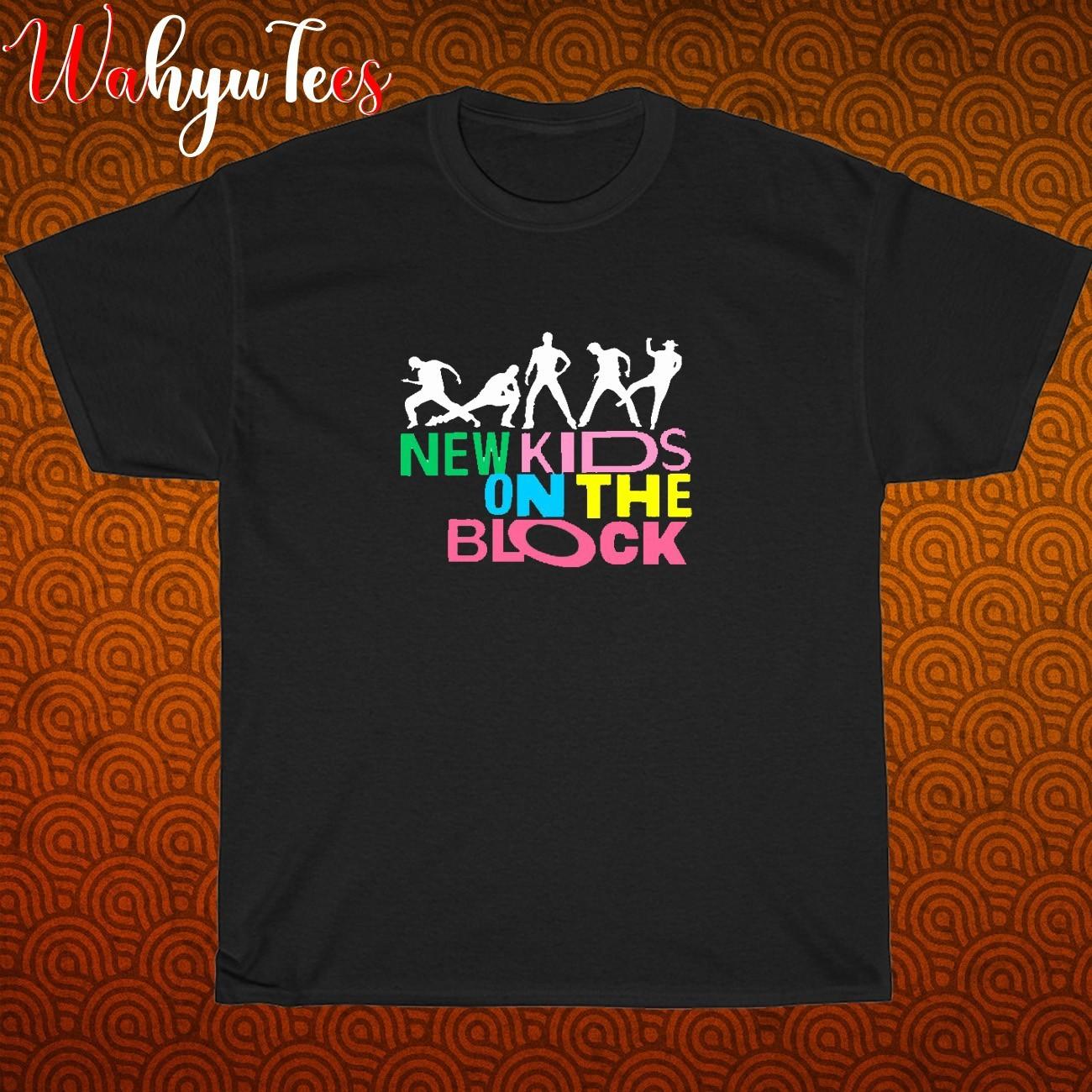 NKOTB New Kids on The Block Logo Black/Grey/Navy/White Size S-5XL Unisex T-Shirt L