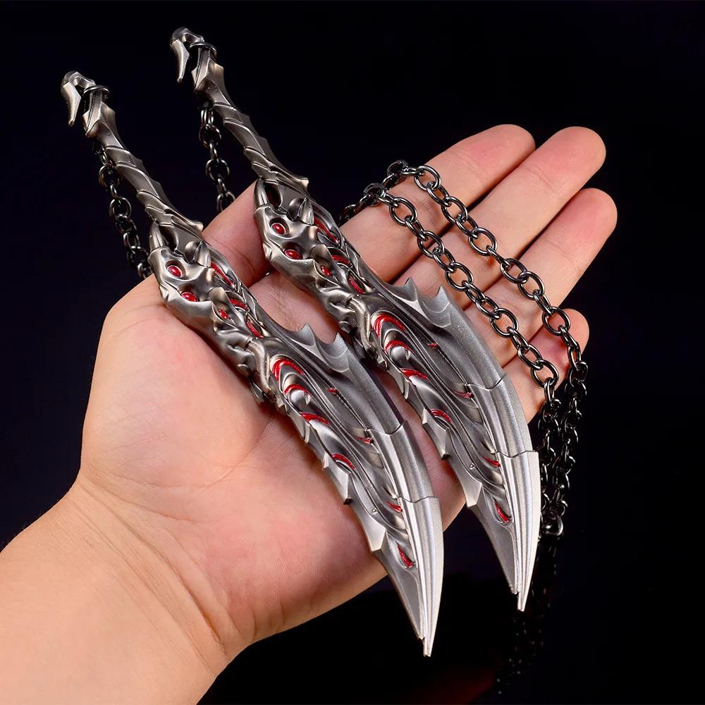 Valorant Weapon Swords of Primordia Kuronami No Yaiba Ninja Kunai Melee Weapon Miniature Metallic Material Samurai Sword Ornaments Presents Playthings
