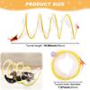2pcs Cat Tunnel Spring Toy Folded Cat Tunnel Toy Indoor Cat Activity Structure Cat Tunnels for Indoor Cats Cat Tubes Played Tunnel Spring Cat Spiral