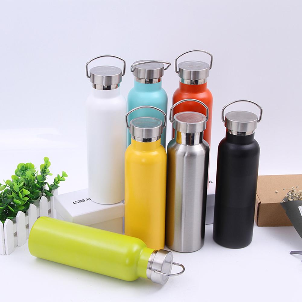 Stainless Steel Vacuum Thermal Insulated Bottle Outdoor Portable Large Capacity Sports Kettle