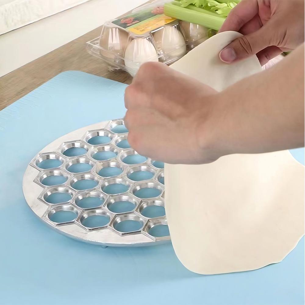 Aluminum Alloy Dumpling Mold 37 Holes Dumpling Maker Pastry Biscuits Ravioli Dough Meat Press Cutter Kitchen Baking Tools