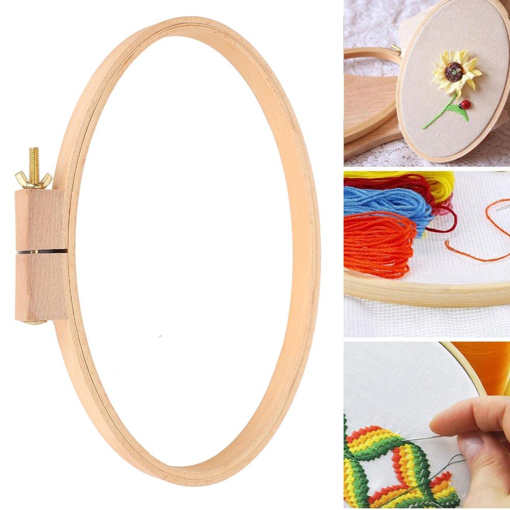 Wide Wooden Frame Embroidery Hoop Universal Clamp Wood Embroidery Hoop  Desktop Craft