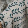 Cotton Linen ear of wheat Prints Thick Curtain with Tassels Curtains for Living Room Kitchen Valance for The Luxury Living Room