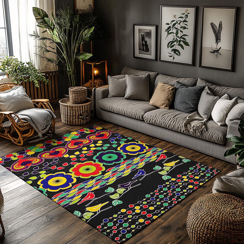 

Unique Floral Doormat Indoor Outdoor Rug Washable Welcome Mat Home Decor Area Rug Living Room Kitchen Floor Carpet Gift Idea 50cm x 80cm
