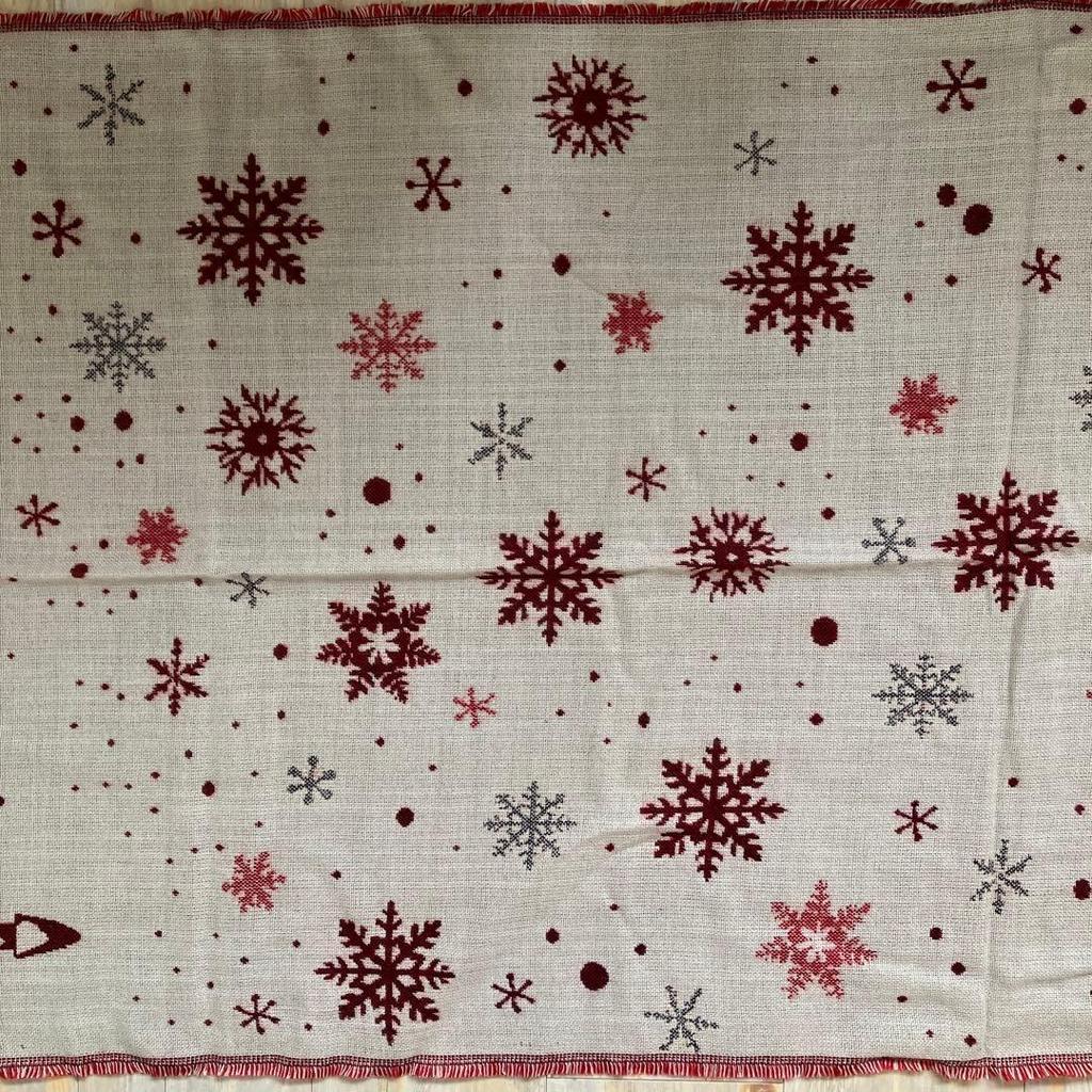 Used Pashmina Christmas Snowflake Shawl Scarf