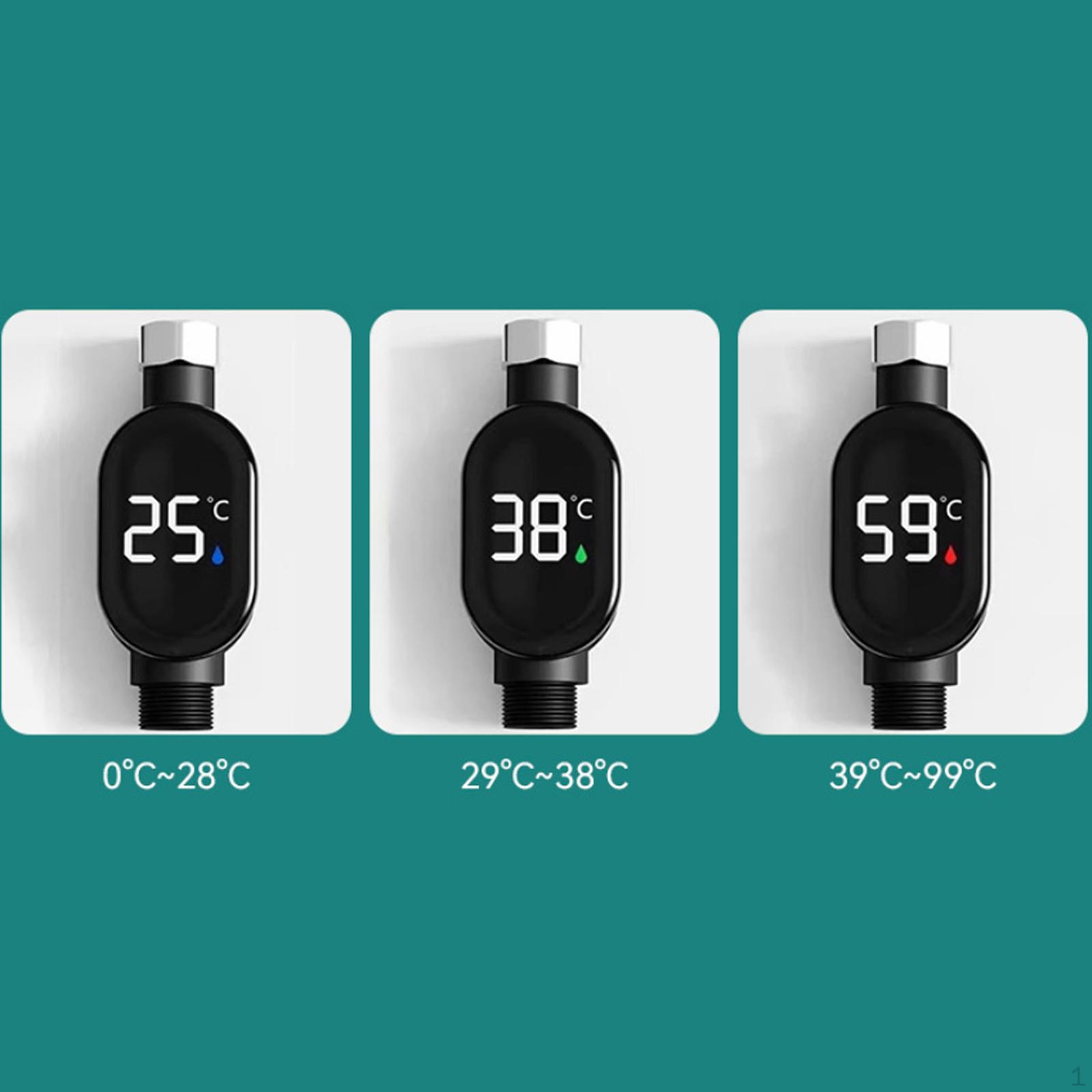 

Shower Temperature Gauge Water Practical Premium Bath Thermometer LED Digital