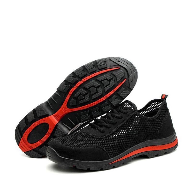 HUIZUMEI Men s Steel Toe Safety Shoes