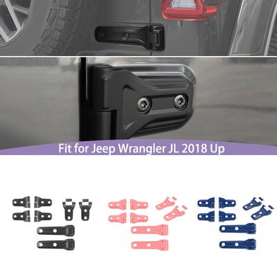  ABS Door Hood Spare Tire Mount Hinge Decoration Cover Sticker Fit For Jeep Wrangler JL 2018 Up 2-Door Version Exterior Accessories