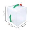 10/20L Collapsible Water Container With Spigot For Camping PVC Food Grade Water Jug Beverage Folding Water Storage Bag