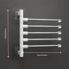 No-Drilling Rotatable Towel Rack With Suction Cup For RV Camper Plastic Stainless Steel Wall-Mounted Storage Rack Accessories