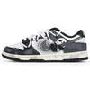 Dunk Slip Resistant Cushioning Abrasion Resistant Low Top Skateboard Shoes Women's Black White Gray FQ8899-100(Team237-)